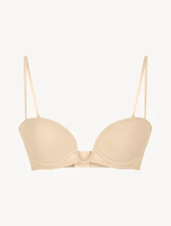 La Perla Sujetador Bandeau Acolchado Con Aros Y Escote En U Color Leche
