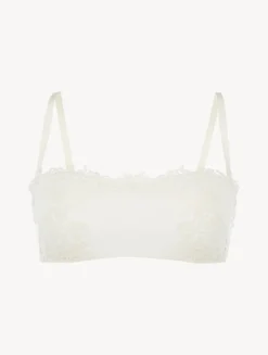 La Perla Sujetador Bandeau Sin Aros Con Macramé Blanquecino