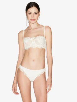 La Perla Sujetador Blanquecino De Línea Larga Con Aros