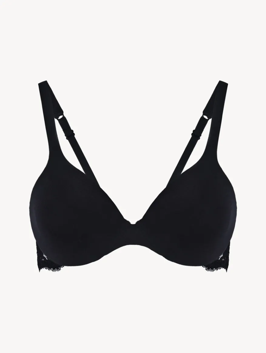 La Perla Sujetador Con Aros De Encaje Y Algodón Negro