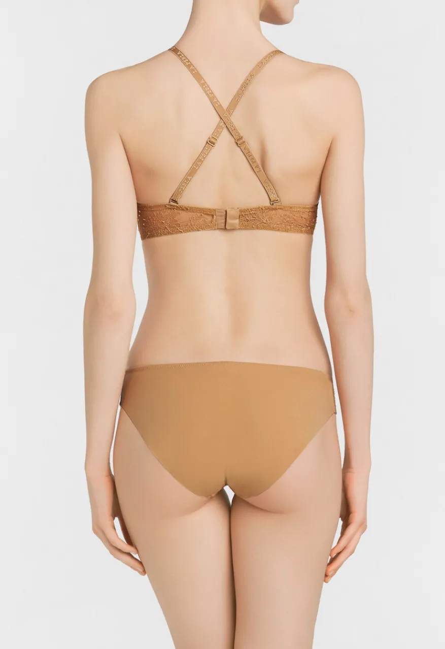 La Perla Sujetador Con Aros De Lycra® Con Encaje Chantilly Color Carne