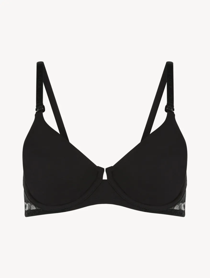 La Perla Sujetador Con Aros De Lycra® Con Encaje Chantilly Color Negro