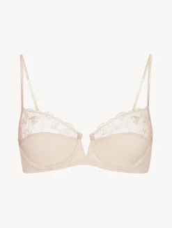 La Perla Sujetador Con Aros Halo Y Ivory Nude Con Tul Bordado