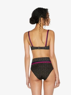 La Perla Sujetador De Bikini Bandeau De Color Verde Oscuro Y Negro