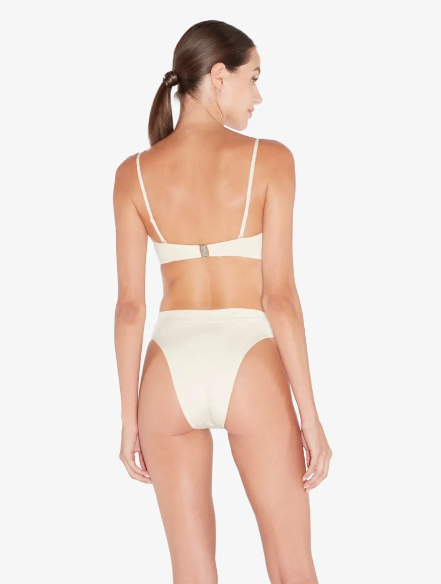 La Perla Sujetador De Bikini Bandeau De Color Champán Con Cuentas