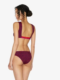 La Perla Sujetador Largo De Bikini De Color Rojo Y Azul