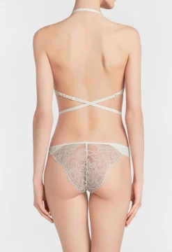 La Perla Sujetador Multifuncional T-shirt De Lycra® Con Encaje Chantilly Color Blanco