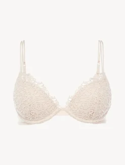 La Perla Sujetador Push Up Beige Rosada Con Macramé