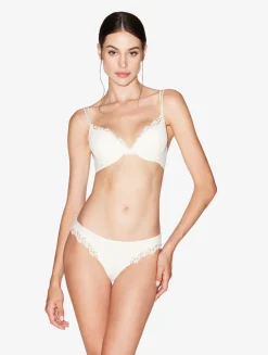 La Perla Sujetador Push Up Blanquecino Con Macramé
