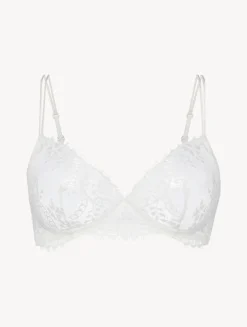 La Perla Sujetador Sin Aros Blanquecino De Encaje Leavers