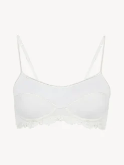 La Perla Sujetador Tipo Bralette De Tul Elástico Blanquecino