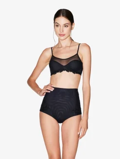 La Perla Sujetador Tipo Bralette De Tul Elástico Negro