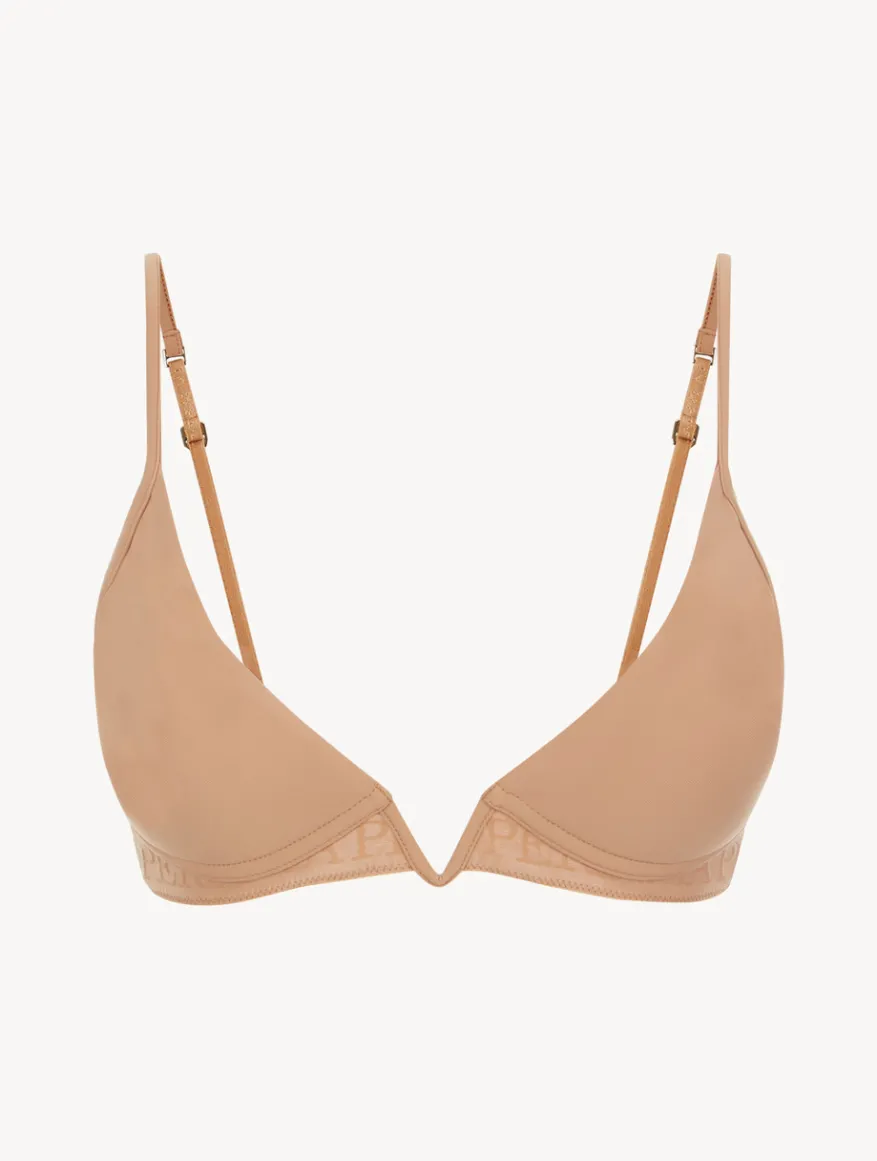 La Perla Sujetador Triangular Acolchado Sin Aro Y Escote En V Color Amaretto