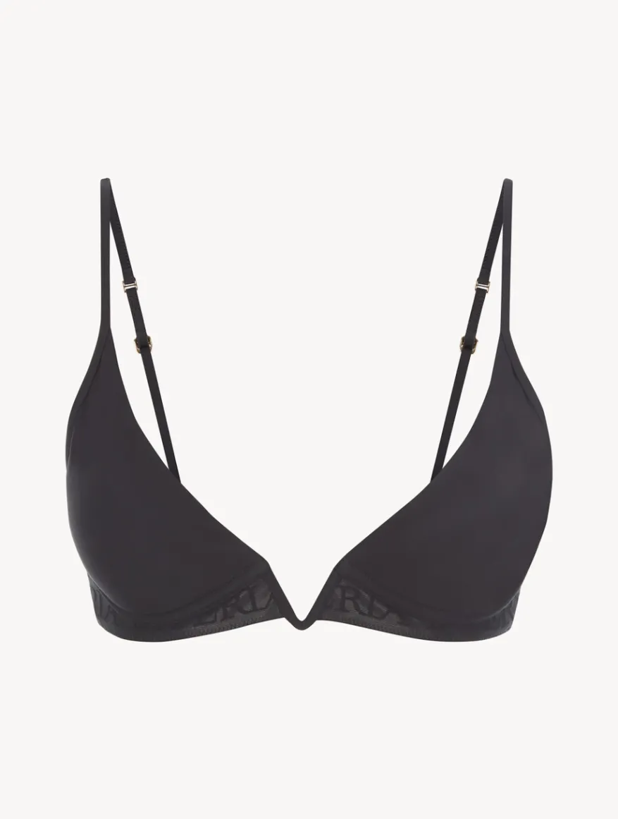 La Perla Sujetador Triangular Acolchado Sin Aro Y Escote En V Color Negro