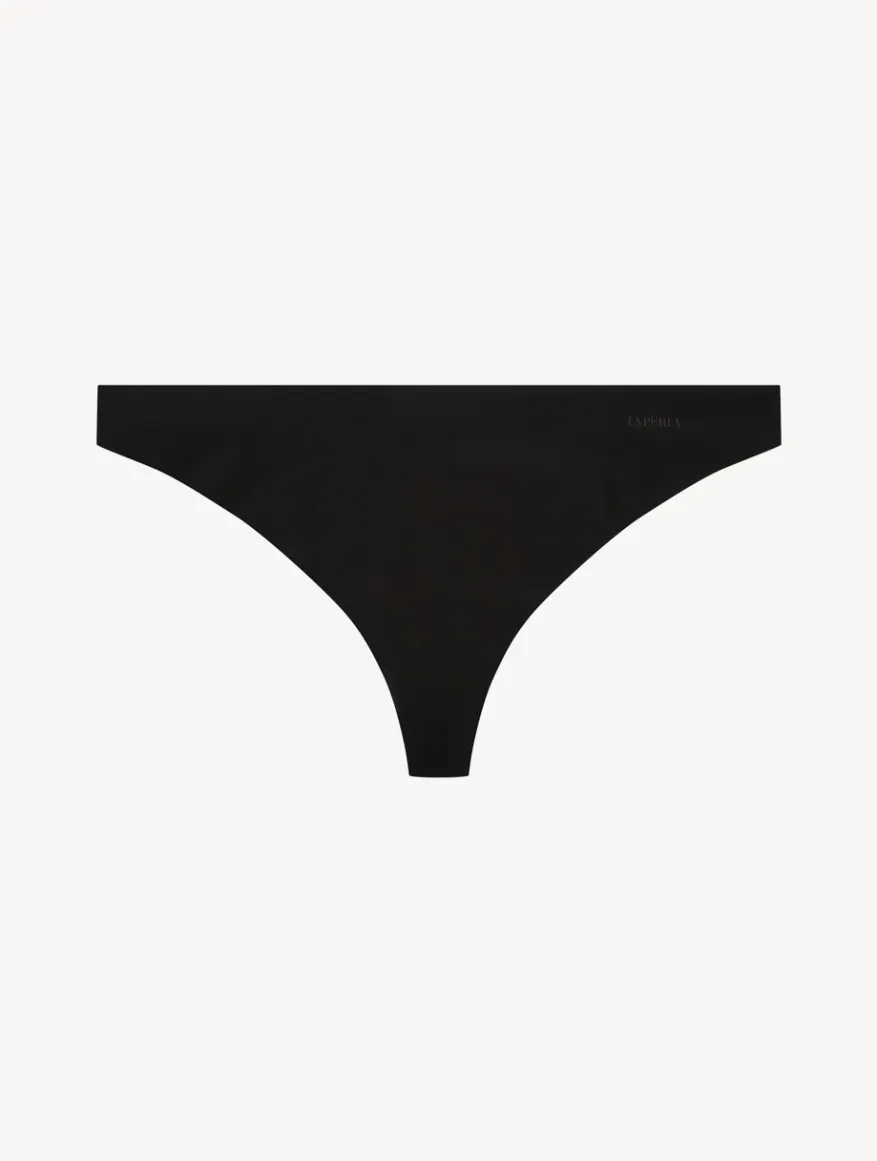 La Perla Tanga En Lycra Color Negro