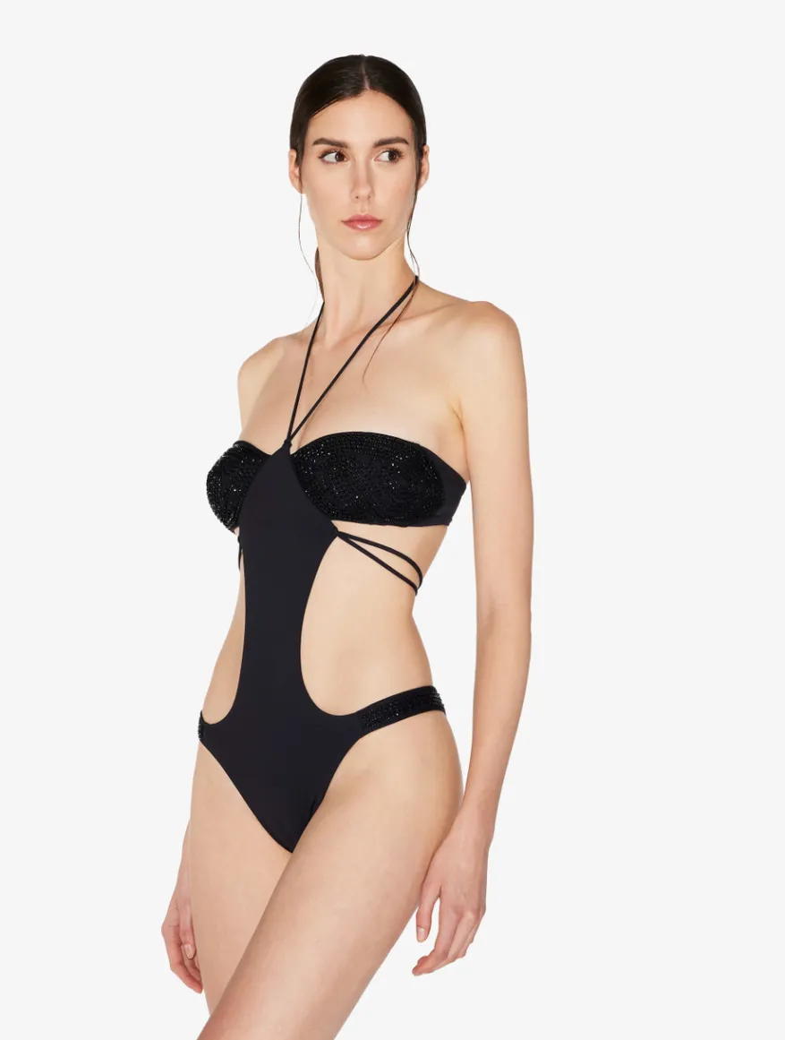 La Perla Trikini De Color Con Cuentas
