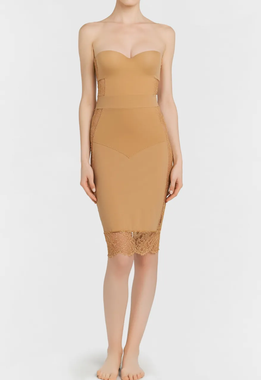La Perla Vestido Estilo Camisón Acolchado Con Aros