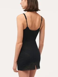 La Perla Vestido Estilo Camisón De Tul Elástico Negro