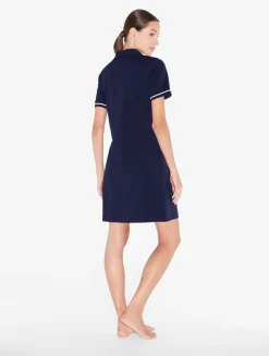 La Perla Vestido Polo Con Monograma Marino